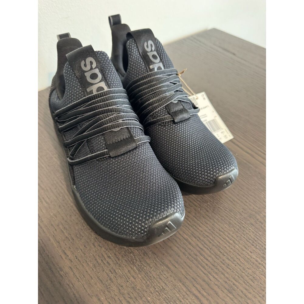 Adidas Lite Racer Adapt Sneakers Shoes Size 4.5 US Little Kid Boys Black NEW - Picture 3 of 6